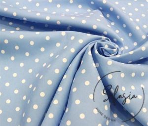 Small Dot Blue Fabric (Curtain and Sofa Fabrics)