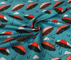 Umbrella Patterned Curtain and Sofa Fabric