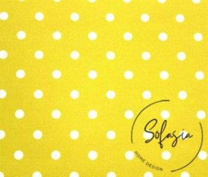 White Fabric with Small Polka Dots