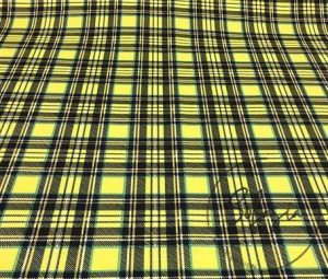 Yellow Plaid Fabric