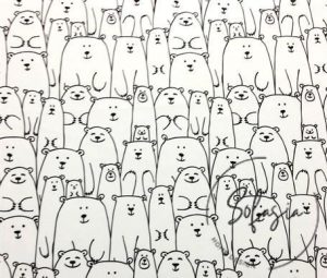 Bears Patterned Children's Fabric