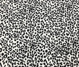 Black and White Leopard Patterned Sofa and Curtain Fabric