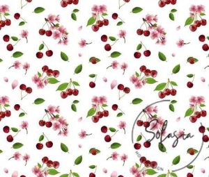 Cherry Patterned Sofa and Curtain Fabric