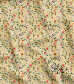 Damask Flower Patterned Sofa and Curtain Fabric