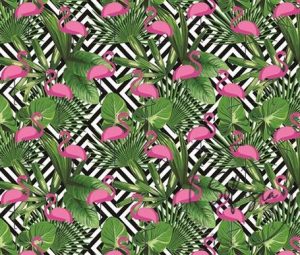 Flamingo Amazon Patterned Fabric