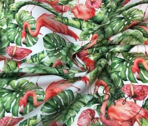 Flamingo Patterned Curtain and Sofa Fabric