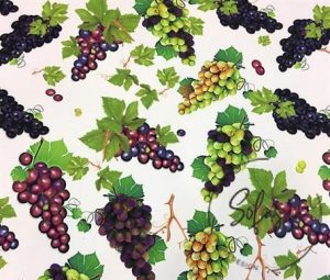 Grape Patterned Sofa Fabric