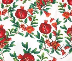 New Pomegranate Patterned Sofa and Curtain Fabric