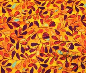 Orange Purple Love Ladder Patterned Fabric