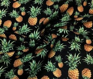 Pineapple Patterned Sofa and Curtain Fabric