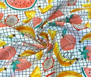 Seaside Watermelon Patterned Fabric