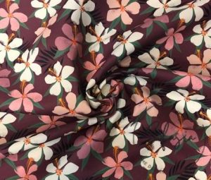 Soft Boho Pink Floral Sofa and Curtain Fabric