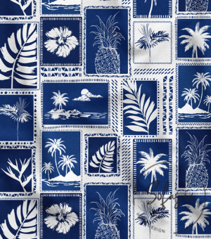 Tropical Palm Tree Patterned Sofa Fabric