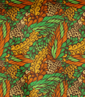 Vitange Floral Green Patterned Sofa and Curtain Fabric