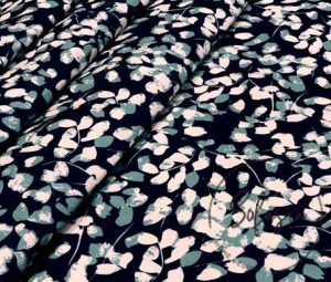 Watercolor Leaf Patterned Sofa and Curtain Fabric