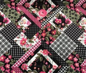 Tile Patchwork Patterned Fabric