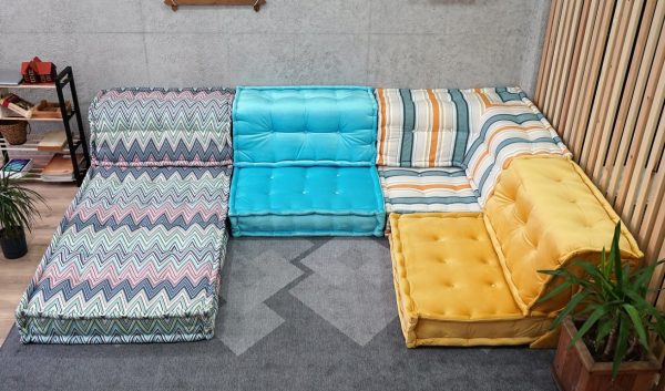 Floor Pillows Large For Living Room, Custom Couch in the Floor - Image 5